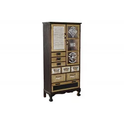 COMMODE VITRINE HERITAGE 70X32X149,5
