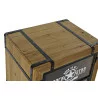 CHEVET ROCK STARS 48X35,5X66,5 ROUES MET
