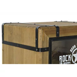 CHEVET ROCK STARS 48X35,5X66,5 ROUES MET
