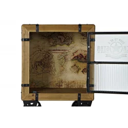 CHEVET ROCK STARS 48X35,5X66,5 ROUES MET