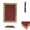 TAPIS JUTE COTON TERRACOTTA 120X170CM