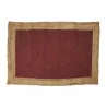 TAPIS JUTE COTON TERRACOTTA 120X170CM