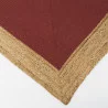 TAPIS JUTE COTON TERRACOTTA 120X170CM