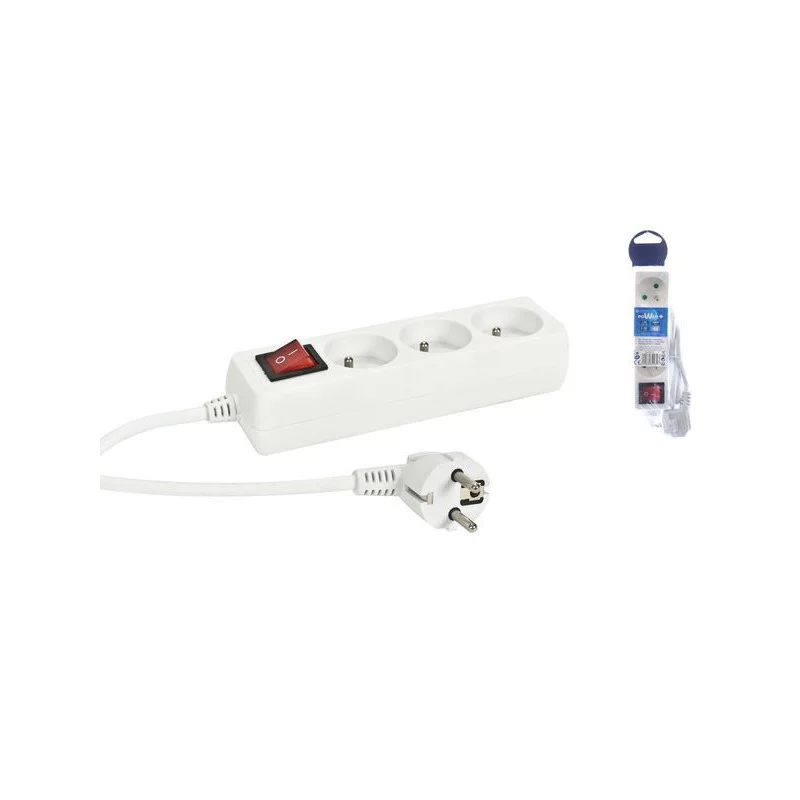 BLOC MULTIPRISES 3X 16A - INTERRUPTEUR
