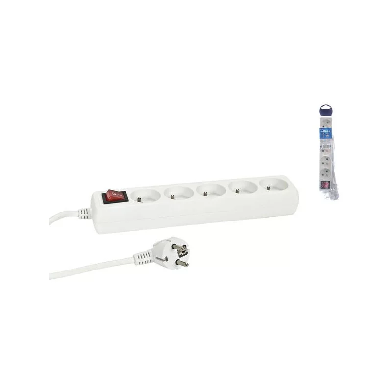 BLOC MULTI. 5 PRISES -16 A-INTERRUPTEUR