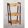 MEUBLE PYRAMIDE 3 ÉTAGÈRES CEBU 45x35x90cm
