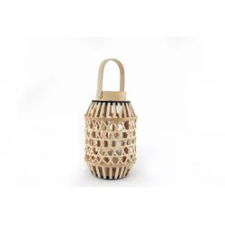 LANTERNE BAMBOU SERINITY H30xD18cm
