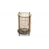 PHOTOPHORE BOUGEOIR EN RATTAN 19x30cm