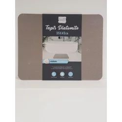 TAPIS DE BAIN DIATOMITE GRIS DIATONELLA 35x45cm