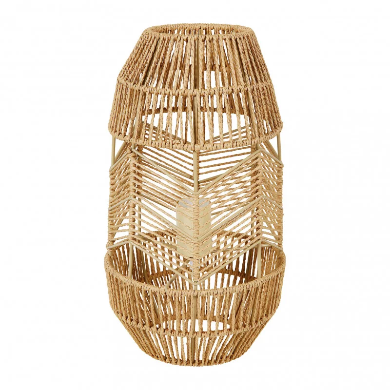 LAMPE CORDE PAPIER AJAY NATUREL GM