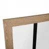 MIROIR MÉTAL COULEUR BOIS "VINTA" 76x116x2cm