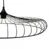 SUSPENSION EN MÉTAL FILAIRE NOIRE "LISA" D65.5xH18cm