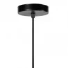 SUSPENSION EN MÉTAL FILAIRE NOIRE "LISA" D65.5xH18cm