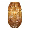 LAMPE CORDE EN PAPIER NATUREL TRESSÉ "AJAY" GM D23xH40cm
