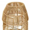 LAMPE CORDE EN PAPIER NATUREL TRESSÉ "AJAY" GM D23xH40cm