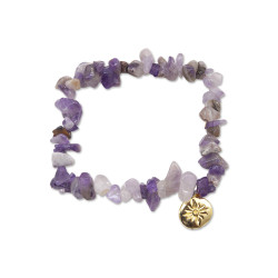 BRACELET PIERRES AMETHYSTE SERENITE SAGE