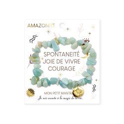 BRACELET PIERRES AMAZONITE SPONTANEITE J