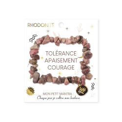 BRACELET EN PIERRES DE RHODONITE TOLERAN