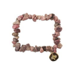 BRACELET EN PIERRES DE RHODONITE TOLERAN