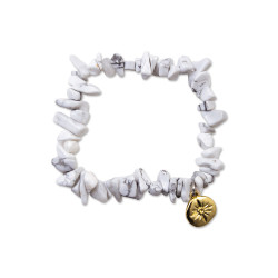 BRACELET EN PIERRES DE HOWLITE SERENITE