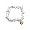 BRACELET EN PIERRES DE HOWLITE SERENITE BRACELET EN PIERRES DE HOWLITE SERENITE