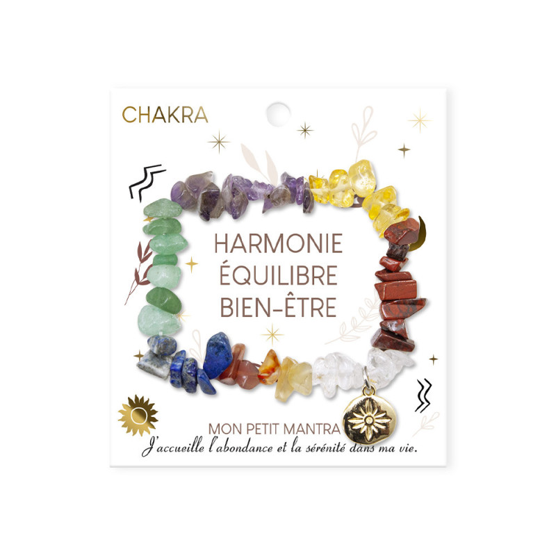 BRACELET EN PIERRES CHAKRA HARMONIE EQUI BRACELET EN PIERRES CHAKRA HARMONIE EQUI