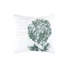 COUSSIN CHAUMONT ÉCRU ET VERT 40X40cm