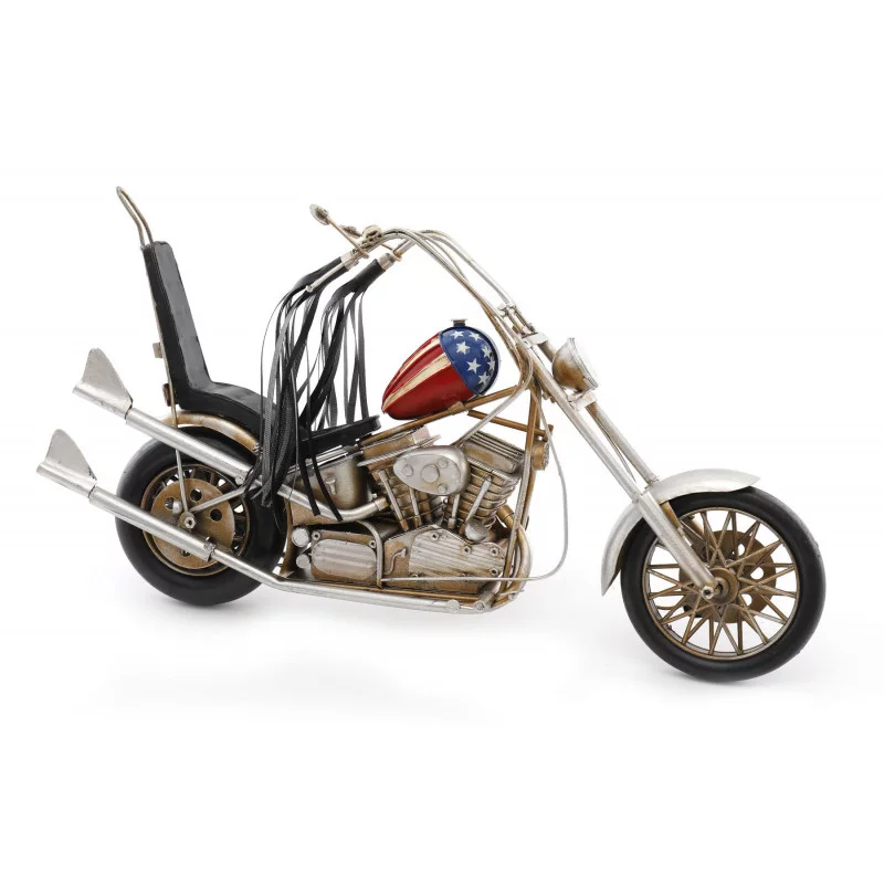VÉHICULE MOTO AMÉRICAINE VINTAGE 38X21cm