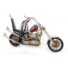 VÉHICULE MOTO AMÉRICAINE VINTAGE 38X21cm