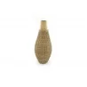 VASE EN BAMBOU ET JONC 20X49CM