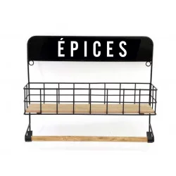 ETAGERE A EPICES ET DEROULEUR 30x34CM