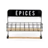 ETAGERE A EPICES ET DEROULEUR 30x34CM