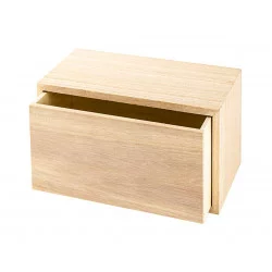 TIROIR EN BOIS, M, 20X10X10CM