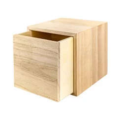 TIROIR EN BOIS, S, 10X10X10CM