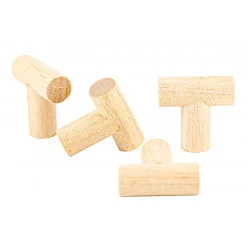 POIGNÉE TIROIR EN BOIS FORME T X4 PCS