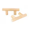 POIGNÉE DE TIROIR EN BOIS DOUBLE T X2 PC