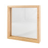 CADRE DOUBLE FACE EN BOIS 16X16X2,8CM