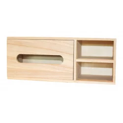 BOITE EN BOIS COUVERCLE COULISSANT 26X8,