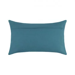 COUSSIN PÉTROLE KEYRA 30X50cm