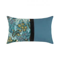 COUSSIN PÉTROLE KEYRA 30X50cm