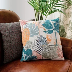 COUSSIN MULTICOLORE SUMATRA 40X40cm