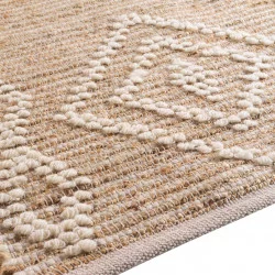 TAPIS FLOTY 120x170CM JUTE UNI/LAINE/COT