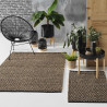 TAPIS ZIGZAG 120x170CM JUTE UNI/POLYCOTO
