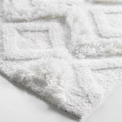 TAPIS IKATIS BLANC/BLANC 50x80CM