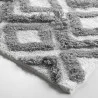 TAPIS DE BAIN IKATIS BLANC/GRIS 50x80CM
