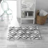 TAPIS DE BAIN IKATIS BLANC/GRIS 50x80CM