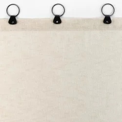 VOILE TISSE LINKA NATUREL 140x240CM PANNEAU A ANNEAUX