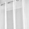 VOILE SABLE FILS CHENILLE OPALIA 140x240CM PANNEAU A OEILLETS