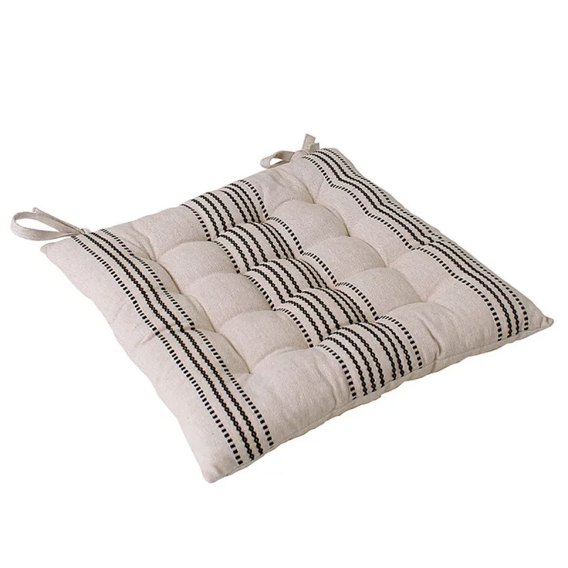 GALETTE PIQUÉE LINEA ÉCRU 38X38cm GALETTE PIQUÉE LINEA ÉCRU 38X38cm