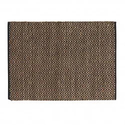 TAPIS ZIGZAG EN JUTE UNI ET POLYCOTON 120x170cm